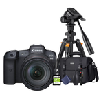 KIT Cámara R5 RF24-105mm F4 L IS USM + Tripié + Tarjeta de 64 GB + Maleta + accesorios de limpieza