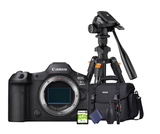 KIT Cámara R5 Mark II Body + Tripié + Tarjeta de 64 GB + Maleta + accesorios de limpieza