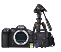 KIT Cámara R6 Mark II Cuerpo + Tripié + Tarjeta de 64 GB + Maleta + accesorios de limpieza