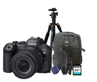 KIT Cámara R6 Mark II RF24-105mm F4-7.1 IS STM + Tripié + Tarjeta de 64 GB + Mochila + accesorios de limpieza