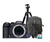 KIT Cámara R7 Body + Tripié + Tarjeta de 64 GB + Mochila + accesorios de limpieza