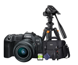 KIT Cámara R8 RF 24-50mm F4.5-6.3 IS STM + Tripié + Tarjeta de 64 GB + Maleta + accesorios de limpieza