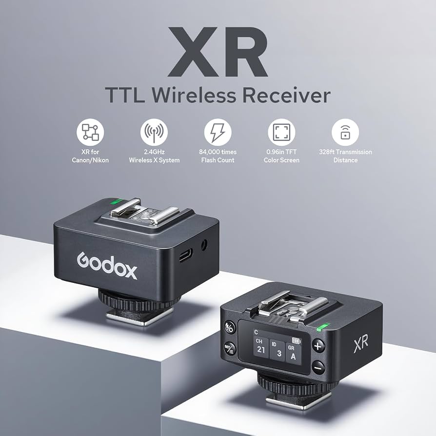 RECEPTOR INALAMBRICO GODOX TTL XR P/CANON Y NIKON