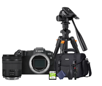 KIT Cámara RP RF24-105mm F4-7.1 IS STM + Tripié + Tarjeta de 64 GB + Maleta + accesorios de limpieza