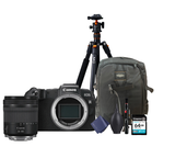 KIT Cámara RP RF24-105mm F4-7.1 IS STM + Tripié + Tarjeta de 64 GB + Mochila + accesorios de limpieza
