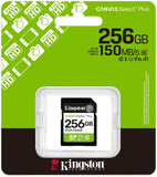Tarjeta De Memoria Kingston 256GB  SDXC Canvas Select Plus Gen3