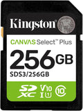 Tarjeta De Memoria Kingston 256GB  SDXC Canvas Select Plus Gen3