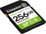 Tarjeta De Memoria Kingston 256GB  SDXC Canvas Select Plus Gen3