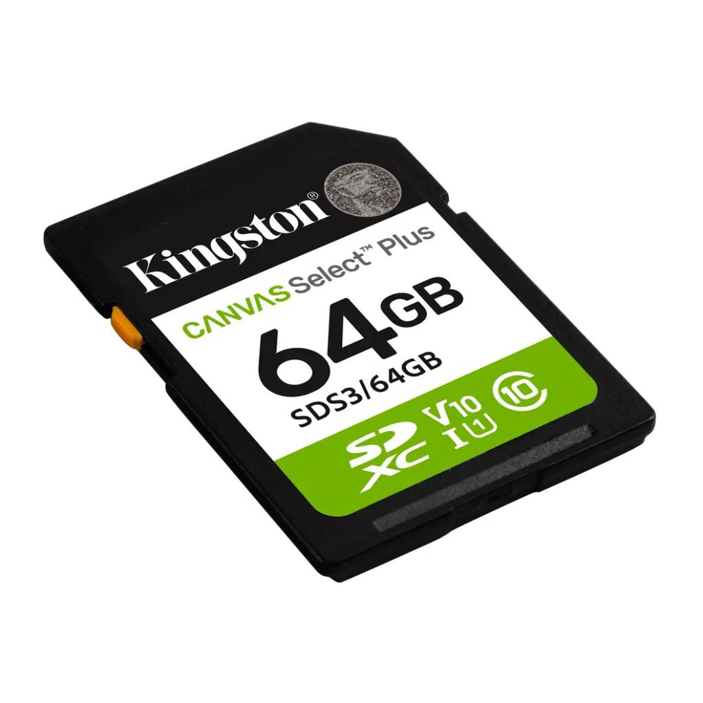 Tarjeta De Memoria Kingston 64GB  SDXC Canvas Select Plus Gen3