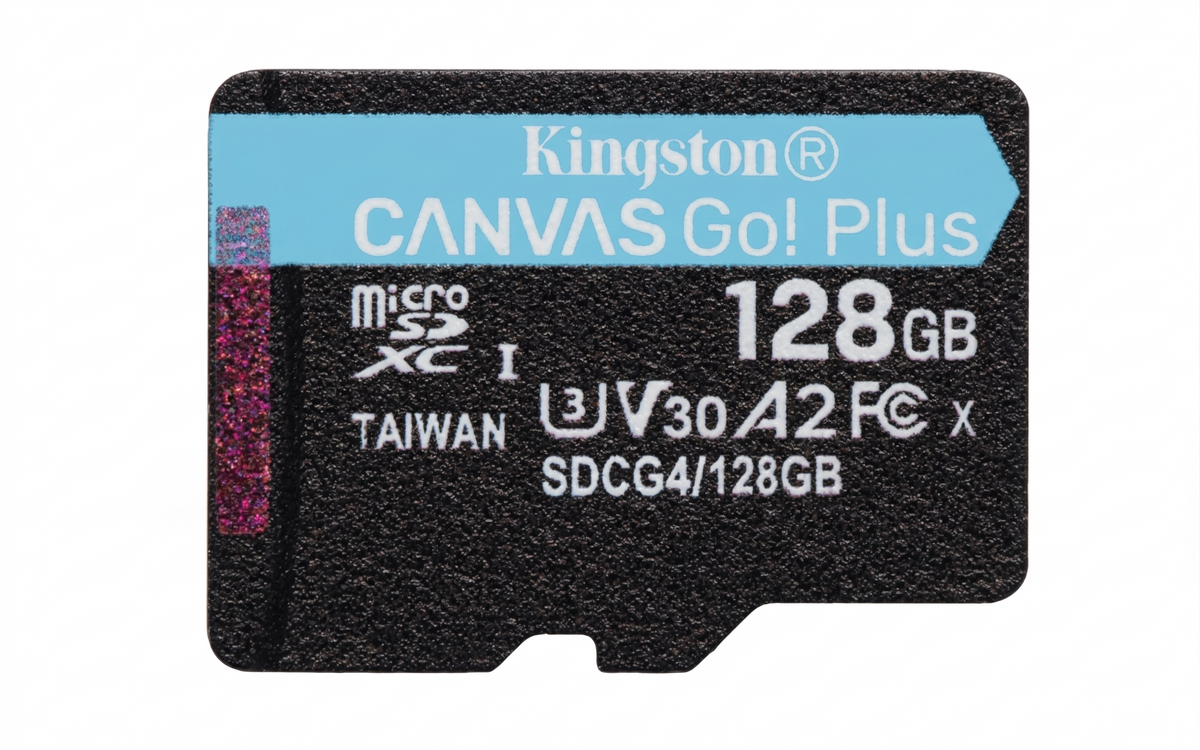 Tarjeta MicroSD Kingston 128GB Canvas GO! Plus