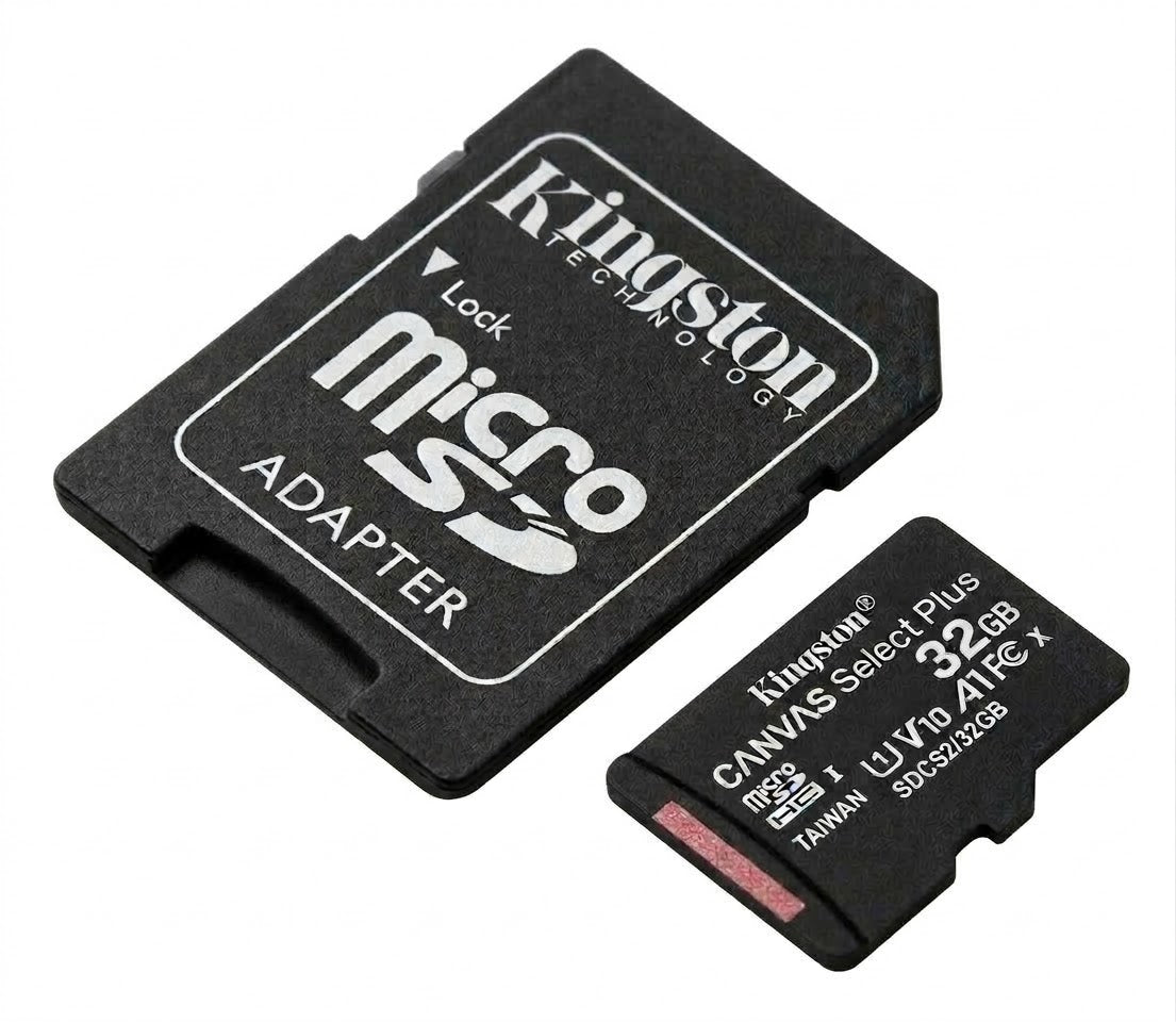 Tarjeta de Memoria Kingston MicroSD de 32GB Canvas Select Plus UHS-I 100MB/S