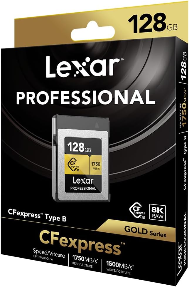 Tarjeta de Memoria Lexar 128GB Profesional CFexpress Tipo B 1750MB/s