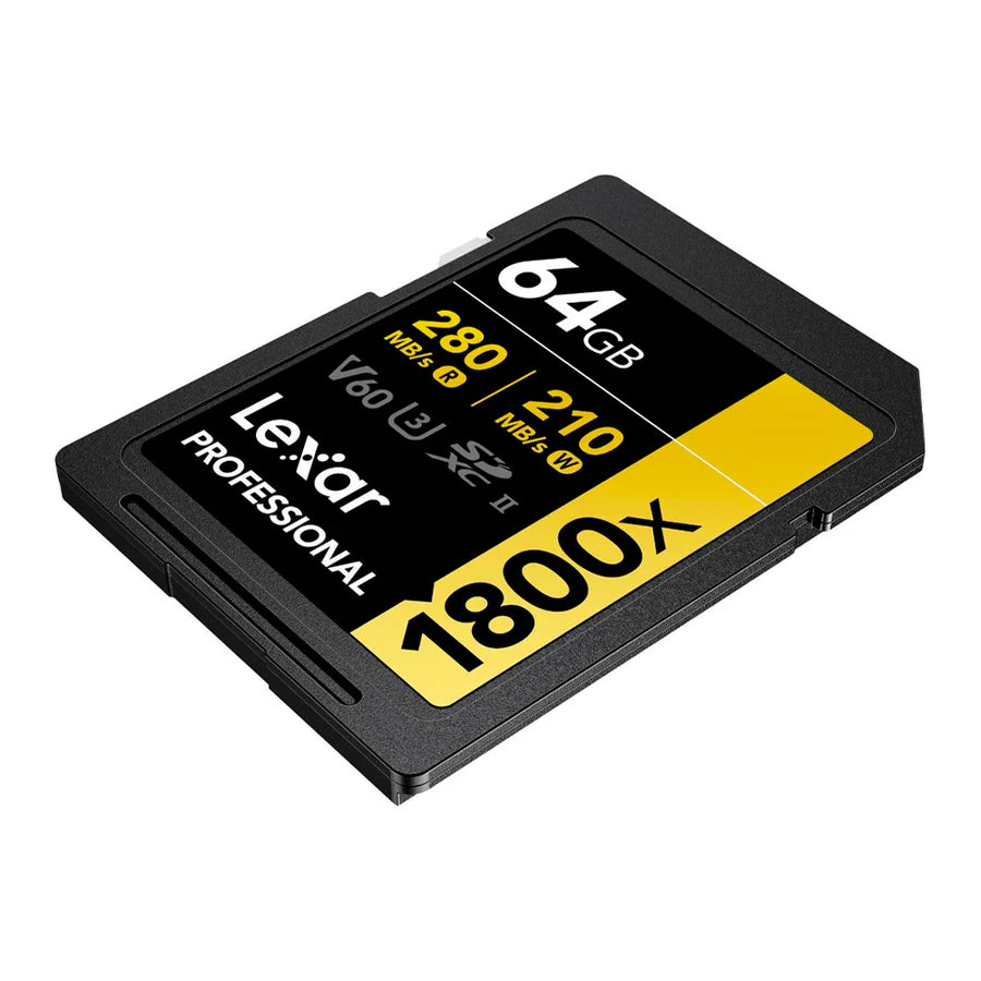 Agotado Tarjeta de Memoria Lexar SDXC UHS-II 64GB 1800x 280MB/s