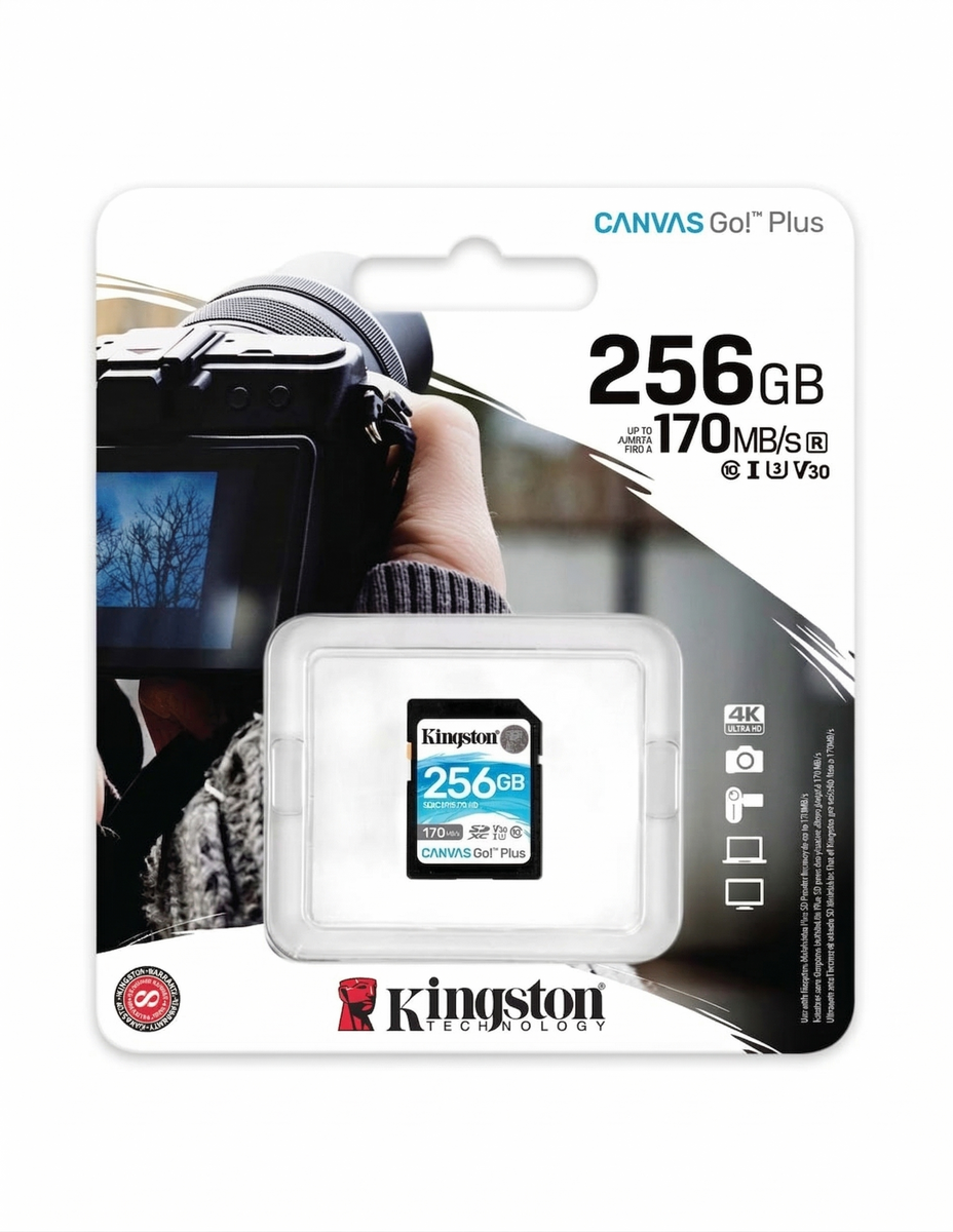 Tarjeta de Memoria Kingston 256GB SDXC Canvas Go! Plus