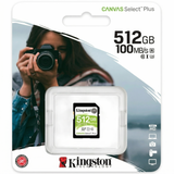 Tarjeta de Memoria Kingston 512GB SDXC Canvas Select Plus