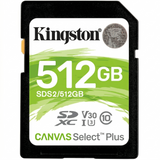 Tarjeta de Memoria Kingston 512GB SDXC Canvas Select Plus