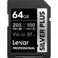 Tarjeta de Memoria Lexar 64GB SDXC Professional Silver Plus