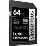 Tarjeta de Memoria Lexar 64GB SDXC Professional Silver Plus