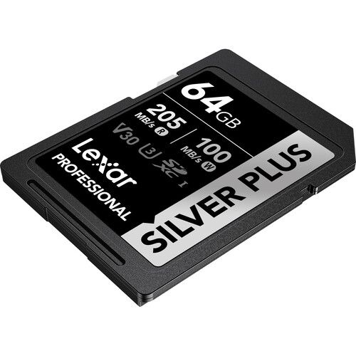 Tarjeta de Memoria Lexar 64GB SDXC Professional Silver Plus