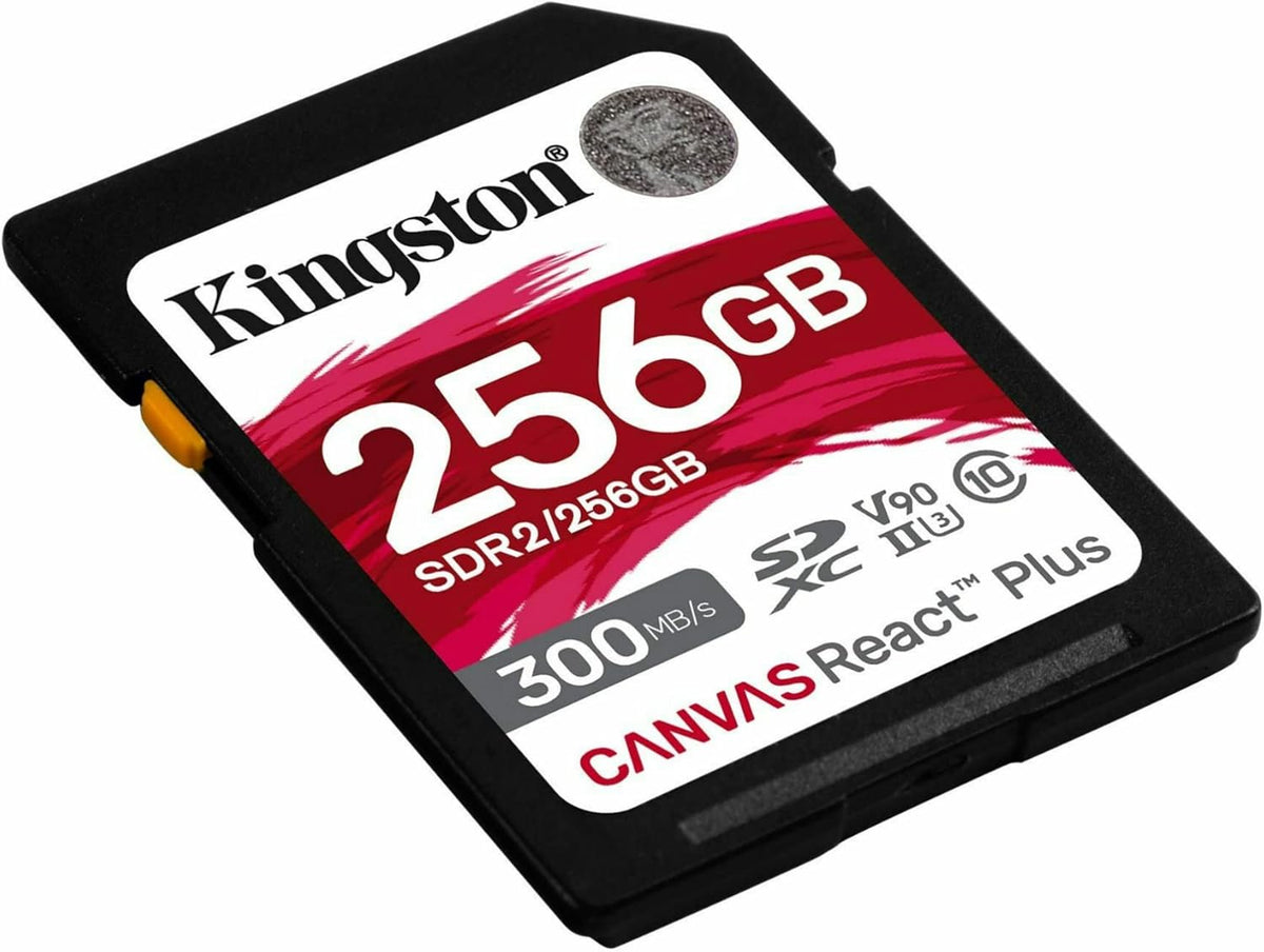 Tarjeta de memoria SDXC Kingston 256GB Canvas React Plus 300MB/S