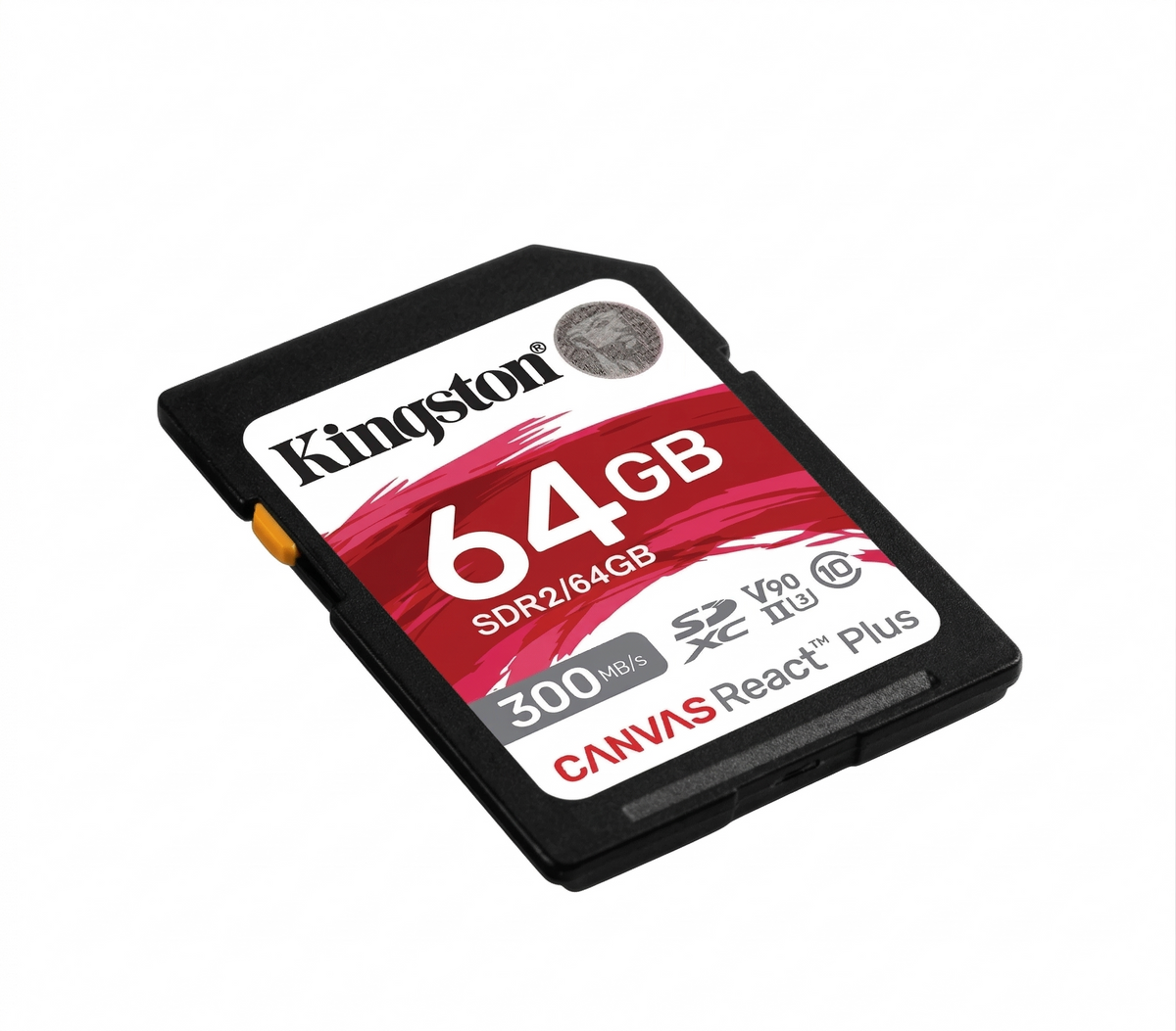 Tarjeta de memoria SDXC Kingston 64GB Canvas React Plus 300MB/S
