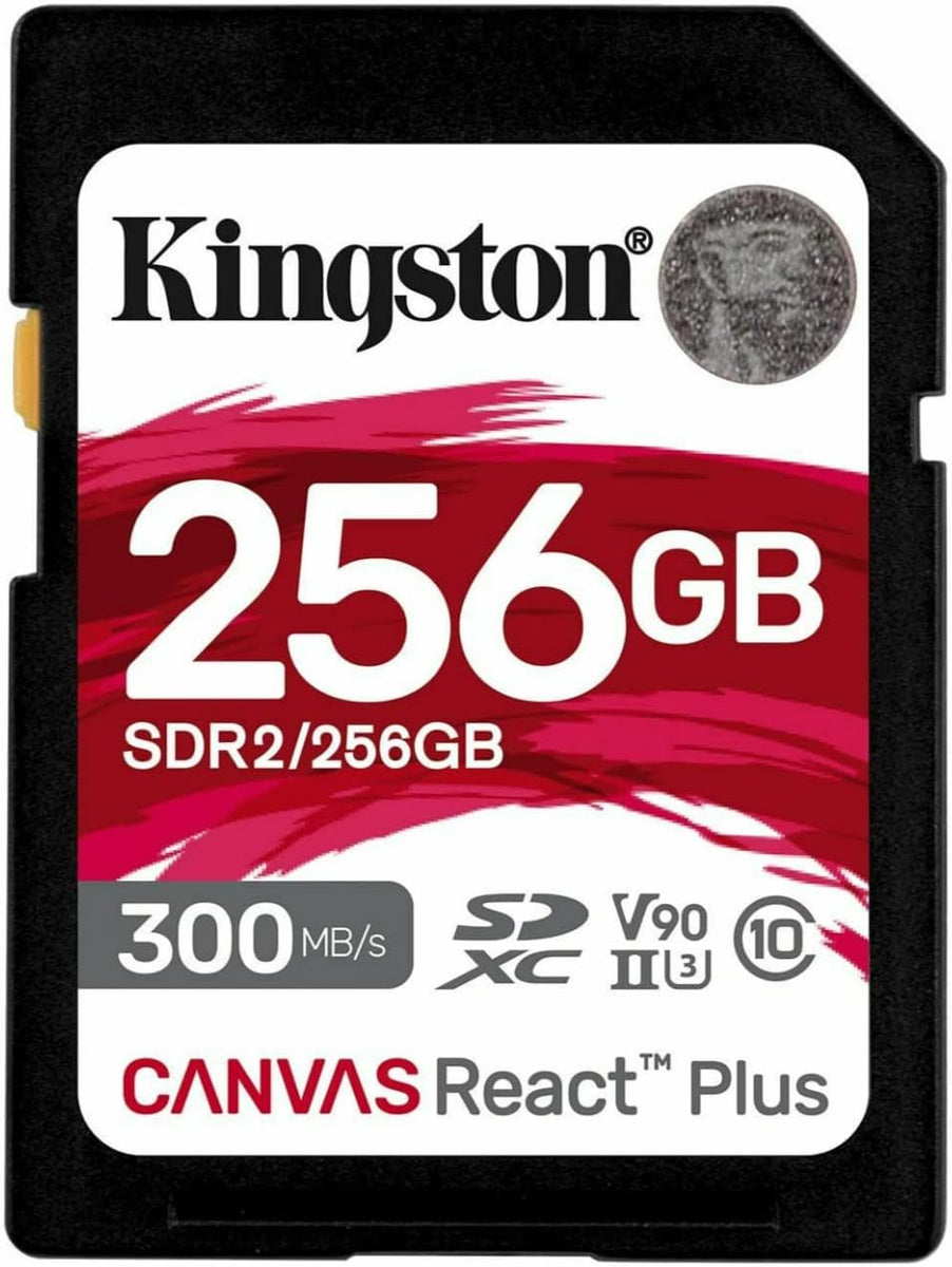 Tarjeta de memoria SDXC Kingston 256GB Canvas React Plus 300MB/S