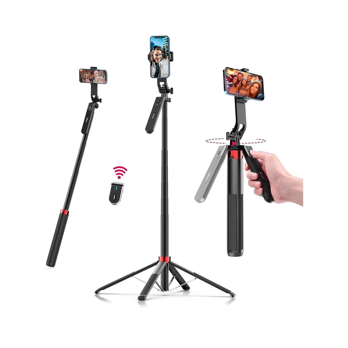 SELFIE STICK ULANZI MA09 CON CONTROL BLUETOOTH