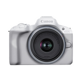 cámara canon eos R50 blanca para principiantes 