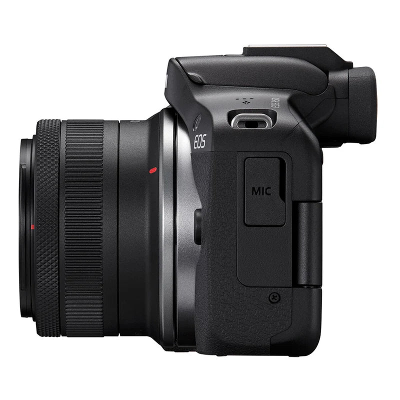 cámara canon EOS R50 kit dos lentes para principiantes