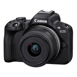 cámara canon EOS R50 kit dos lentes para principiantes