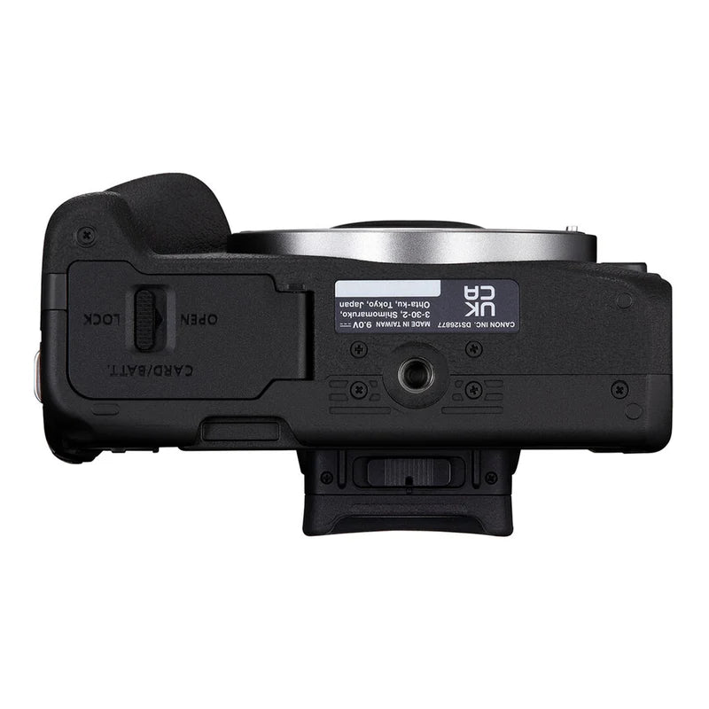 cámara canon EOS R50 kit dos lentes para principiantes