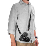 Correa Peak Design Leash L-BL-3 negra ajustable para cámara, con conectores Anchor Link de liberación rápida