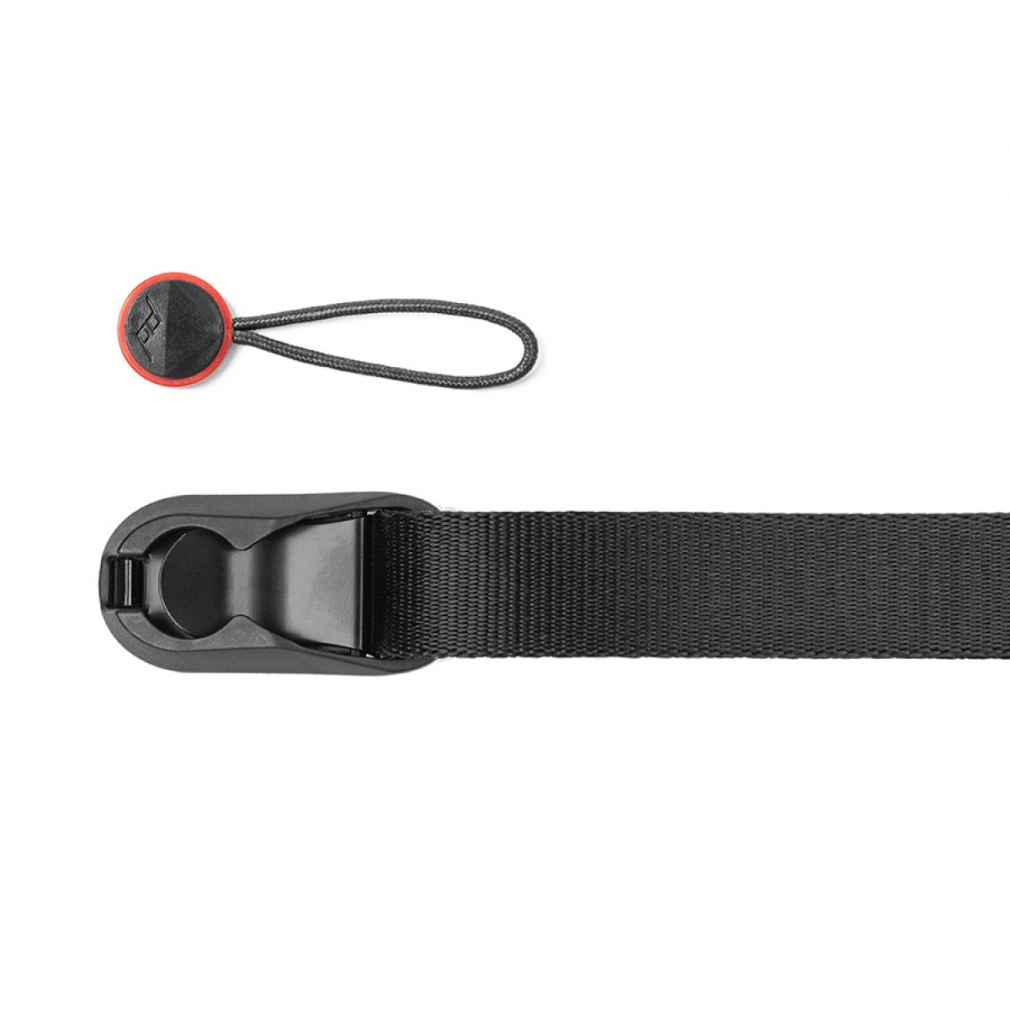 Correa Peak Design Leash L-BL-3 negra ajustable para cámara, con conectores Anchor Link de liberación rápida