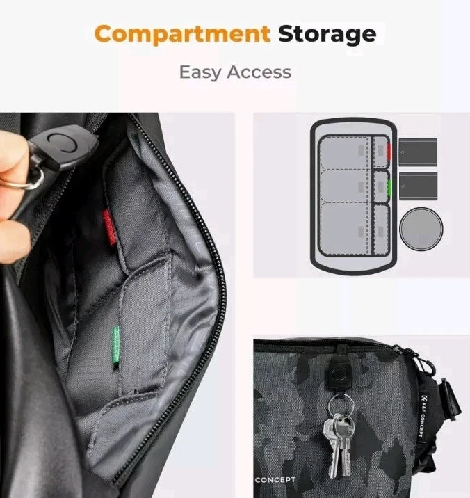 Sling Bag Alpha Azul Camuflajeada