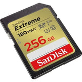 Tarjeta SanDisk Extreme SDXC 256GB UHS-I U3 V30 180MB/s