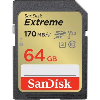 Tarjeta SanDisk Extreme SDXC 64GB UHS-I U3 V30