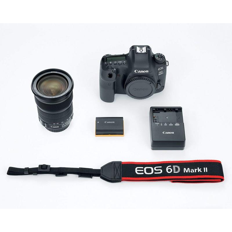 Cámara Canon EOS 6D Mark II con lente EF 24-105MM f/4L IS II USM