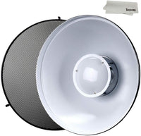 Reflector Beauty Dish Blanco con Grid 55cm Godox