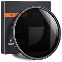 Filtro DN Variable 43 mm Slim K&F Concept ND2-ND400 para Canon