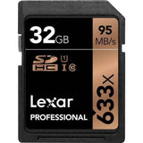 Tarjeta De Memoria Lexar 32GB SDHC Clase 10 633x UHS-1 Professional U1