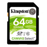 Tarjeta de Memoria Kingston 64GB SDHC Clase 10 Canvas Select Plus