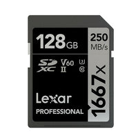 Tarjeta de Memoria Lexar 128GB SD 1667X 250MB/S