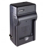 Cargador genérico negro para batería Canon NB-11L, con indicador de carga y conexión directa a corriente