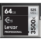 Tarjeta De Memoria Lexar CFast 2.0 Professional 64GB 3500X