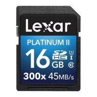 Tarjeta De Memoria Lexar 16GB SDHC Clase 10 UHS-I 300X Platinum II