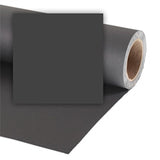 Fondo de Papel Negro Colorama 2.72 x 11 m